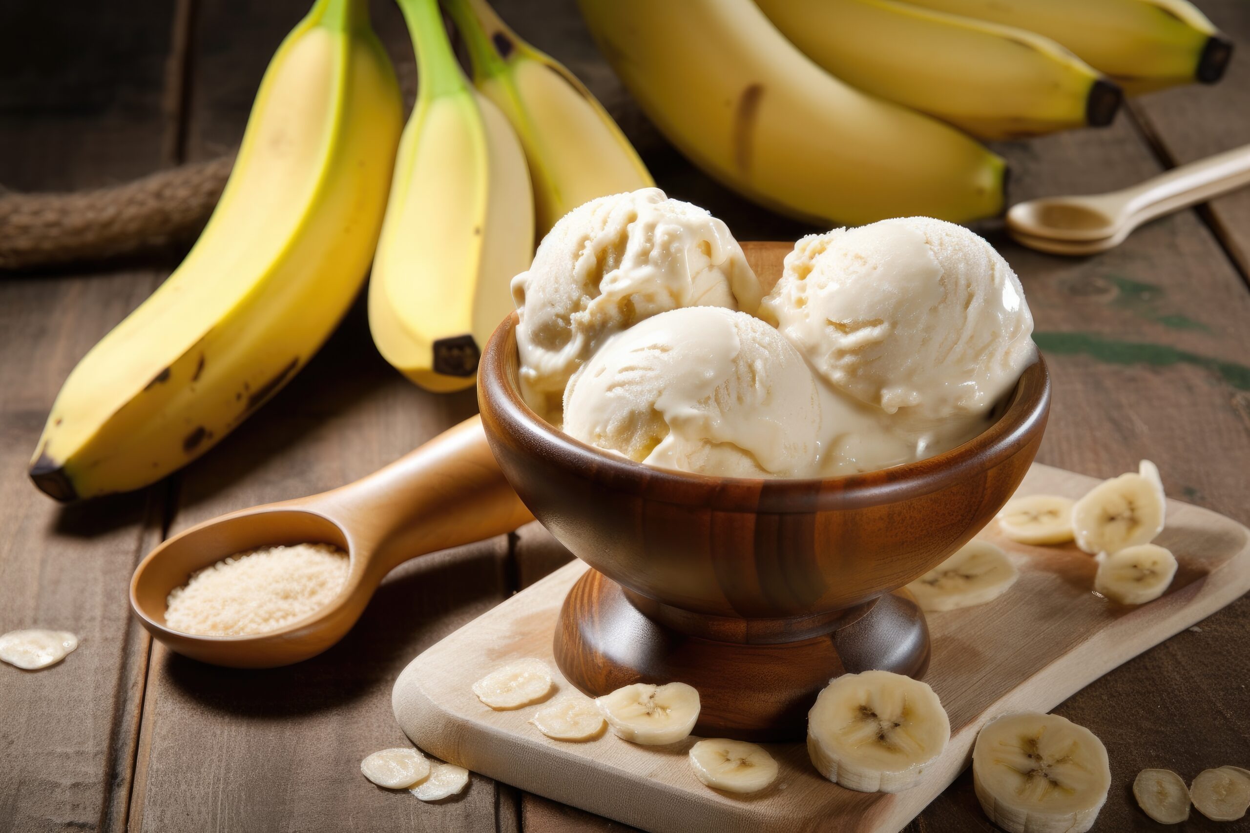 Bananowe lody proteinowe